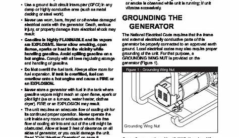 Generac 5500XL Generator Owners Manual