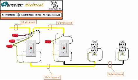 gfi and switch wiring diagram