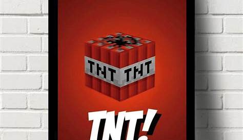 Quadro A5 - TNT Minecraft Games | Elo7 Produtos Especiais