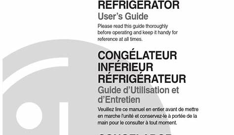service manual for lg refrigerator