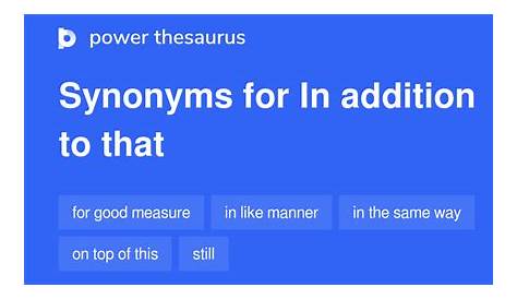 addition synonyms in english