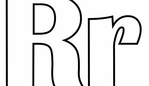 letter r to color