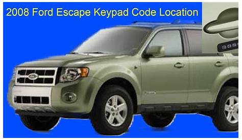 ford escape keyless entry
