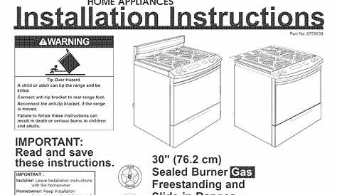 ge stove owner's manual
