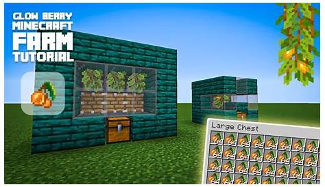Minecraft: How to Make Glow Berry Farm - YouTube