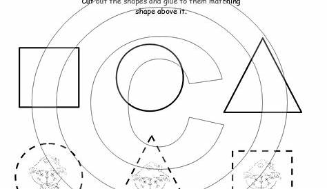 cut and paste shapes worksheets