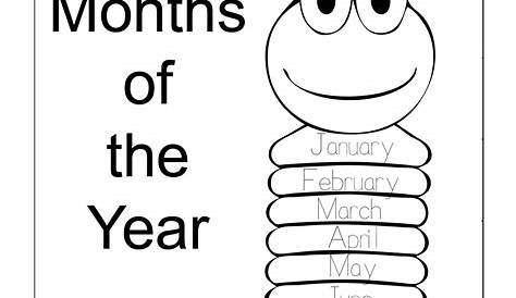 Free Months Of The Year Printables