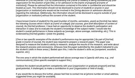 Best Recommendation Letter For Phd Student From Professor • Invitation
