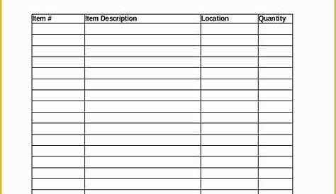 Equipment Inventory Template Free Download Of Inventory Template – 25