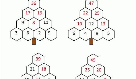 Christmas Tree Stumper Worksheet Answers | AlphabetWorksheetsFree.com