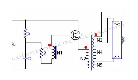 40w fluorescent tube light circuit diagram