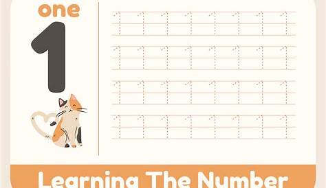 color number 1 worksheet number worksheets kindergarten counting