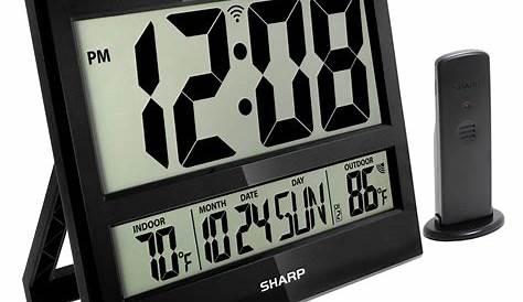 Buy SHARP Atomic Clock - Never Needs Setting! - Jumbo 3" Easy to Read