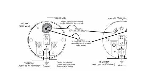 auto gauge water temp wiring diagram
