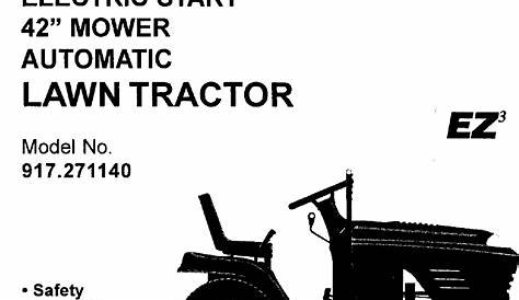 craftsman m230 lawn mower manual pdf