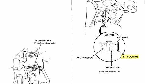 2000 Honda Accord Ignition Switch Wiring Diagram - inspirearc