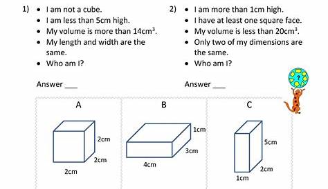 5th grade volume worksheets - 5th grade measurement worksheets