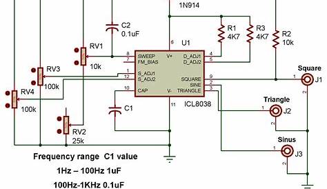 circuit diagram of function generator