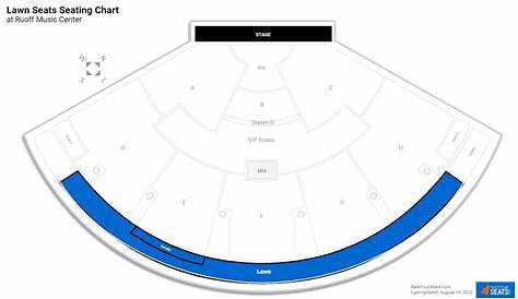 ruoff music center seating chart with rows