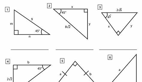 Right Triangle Trigonometry Worksheets - Math Monks