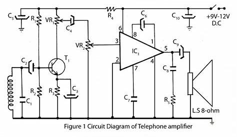 Simple Telephone Amplifier Circuit Diagram | Electronic Circuits Diagram