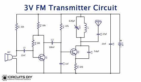 3v fm transmitter circuit diagram