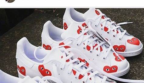 PLEASE READ.Hand Painted CDG 'Adidas Stan Smith'.Size chart available