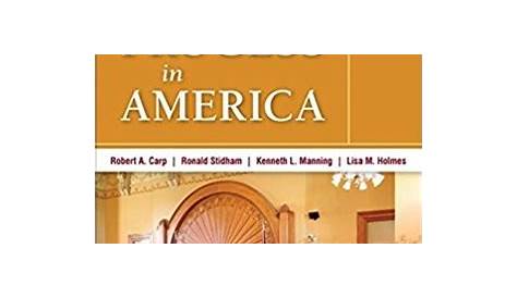 Judicial Process in America 10th Edition Carp Test Bank