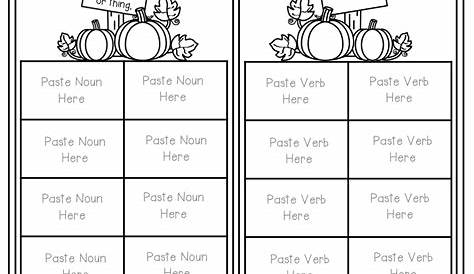 verbs and nouns worksheets