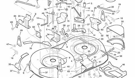 Murray 42910x92A - Lawn Tractor (1996) Parts Diagram for Mower Housing
