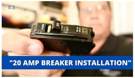 How to Install a 20 AMP Circuit Breaker / E3 - YouTube
