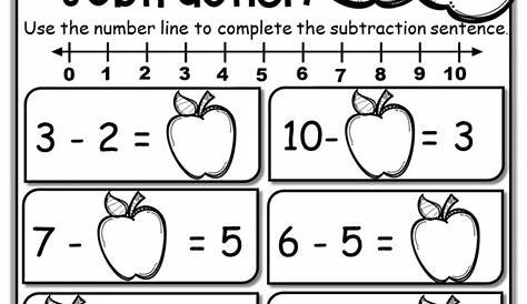 Kindergarten Math Subtraction. Number Line Subtraction - Mrs Vanessa Wong