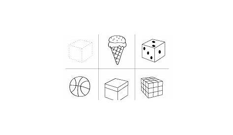 Free cube worksheets for children