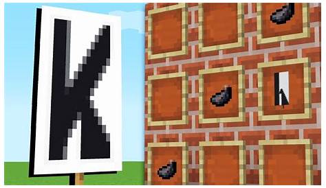 how to make banner letters minecraft