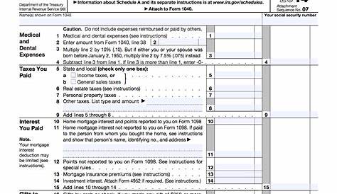 5 Popular Itemized Deductions | 2021 Tax Forms 1040 Printable