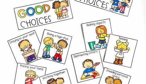 This Good Choices/ Bad Choices behavior sort is perfect for the