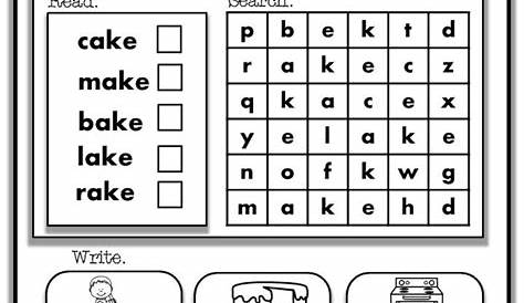 long vowels worksheet for kindergarten