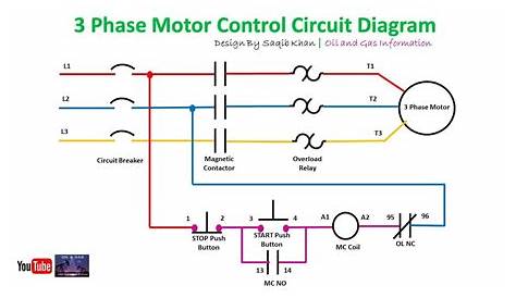 3 Phase Motor Control Circuit Diagram | Rig Electrician Training - YouTube