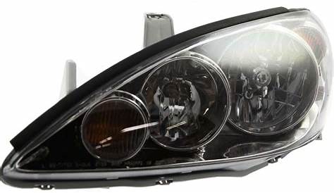 Headlight Set For 2005-2006 Toyota Camry Left and Right Chrome Housing