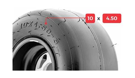 go kart tire size chart