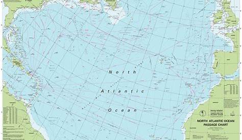 Imray Nautical Chart - Imray-100 North Atlantic Ocean Passage Chart