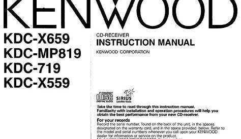 kenwood car stereo system manual