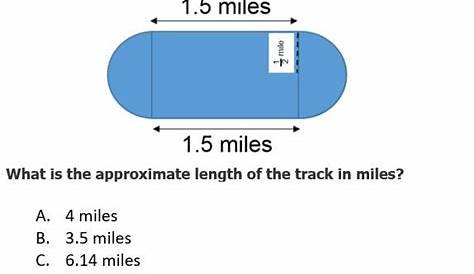 What is the approximate length of the track in miles? A: 4 miles B: 3.5