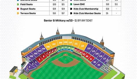 Seating Chart | Salt Lake Bees Smith's Ballpark