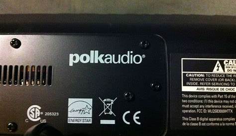 polk surroundbar 3000 manual