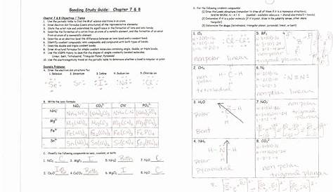 ionic bonding practice worksheets answers