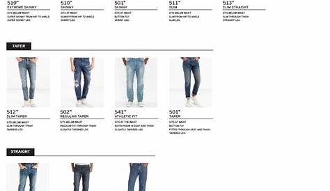 Levis Jeans Size Chart Mens - Greenbushfarm.com