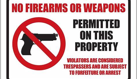 Free Printable No Guns Allowed Sign - Free Printable