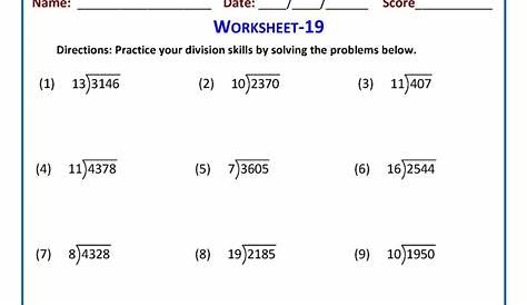 3rd grade division printable worksheets download