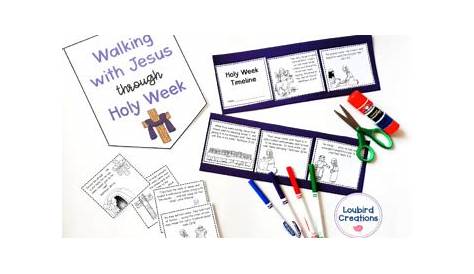 printable holy week timeline worksheet